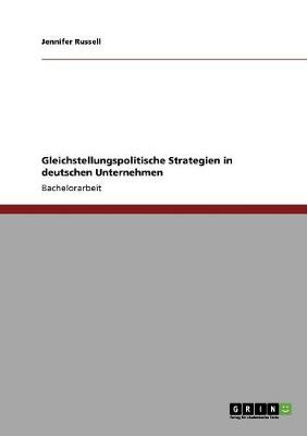 Book cover for Gleichstellungspolitische Strategien in deutschen Unternehmen