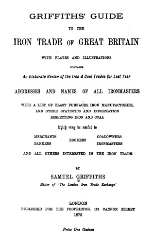 Cover of Guide to the Iron Trade of Great Britain