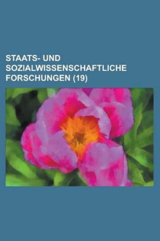 Cover of Staats- Und Sozialwissenschaftliche Forschungen (19)