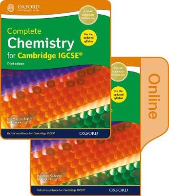 Book cover for Complete Chemistry for Cambridge IGCSE (R) Print and Online Student Book Pack