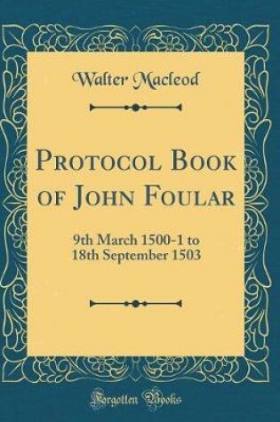 Cover of Protocol Book of John Foular