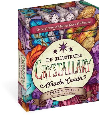 Book cover for Illustrated Crystallary Oracle Cards: 36-Card Deck of Magical Gems & Minerals