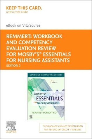 Cover of Workbook and Competency Evaluation Review for Mosby s Essentials for Nursing Assistants - Elsevier eBook on Vitalsourc