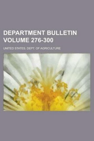 Cover of Department Bulletin Volume 276-300