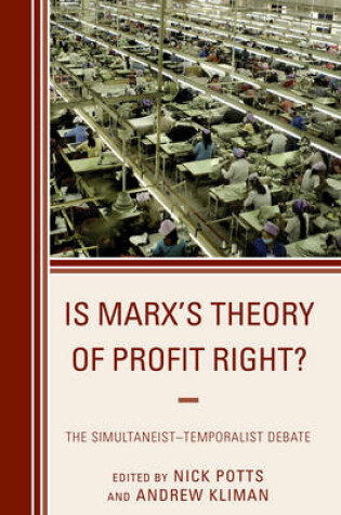 Cover of Is Marx's Theory of Profit Right?