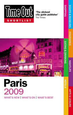 Book cover for "Time Out" Shortlist Paris