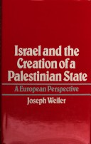 Book cover for Israel and the Creation of a Palestine State