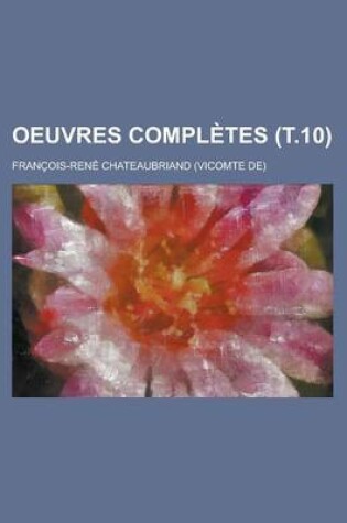 Cover of Oeuvres Completes (T.10)