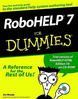 Book cover for Robohelp 7 For Dummies