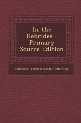 Cover of In the Hebrides