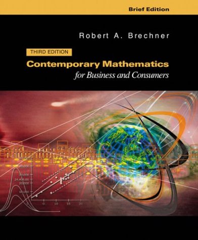 Book cover for Contemporary Mathematics for Businesses and Consumers, Brief