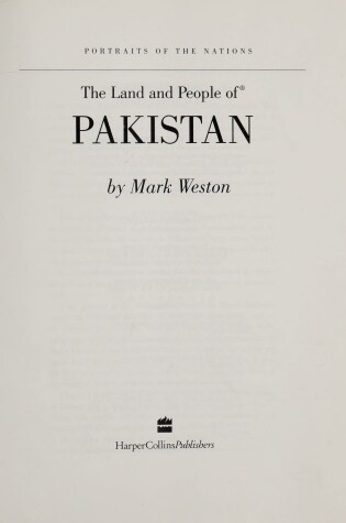 Cover of The Land and People of Pakistan