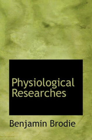 Cover of Physiological Researches