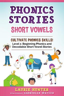 Book cover for Phonics Stories, Short Vowels