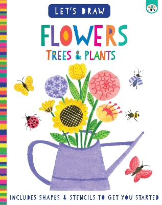 Book cover for Let's Draw Flowers