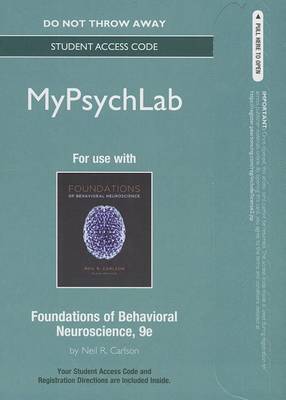 Book cover for NEW MyLab Psychology -- Standalone Access Card -- for Foundations of Behavioral Neuroscience