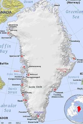 Book cover for Modern Day Color Map of Greenland Journal