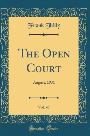 Cover of The Open Court, Vol. 45