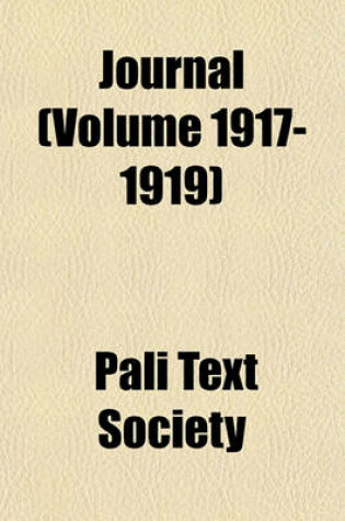 Cover of Journal (Volume 1917-1919)