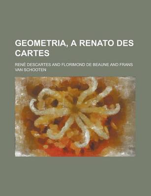 Book cover for Geometria, a Renato Des Cartes