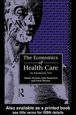 Book cover for Economics of Health Care