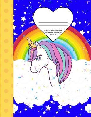 Book cover for Unicorn Clouds Notebook