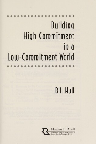 Cover of Building High Commitment in a Low-commitment World