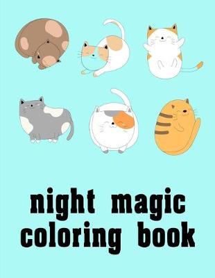 Book cover for night magic coloring book