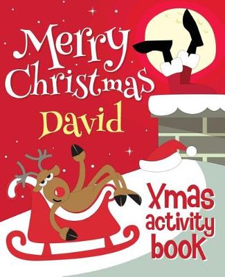 Book cover for Merry Christmas David - Xmas Activity Book
