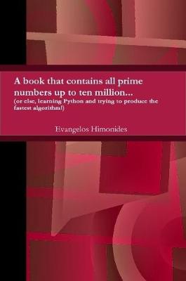 Book cover for primes to ten million...