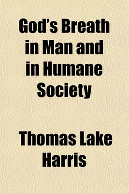 Book cover for God's Breath in Man and in Humane Society