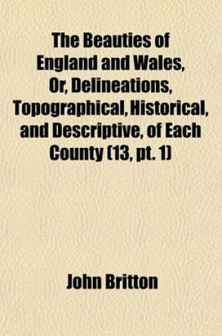 Cover of The Beauties of England and Wales, Or, Delineations, Topographical, Historical, and Descriptive, of Each County Volume 13, PT. 1