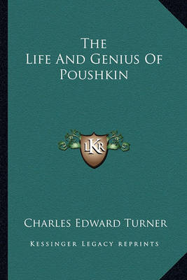 Book cover for The Life and Genius of Poushkin