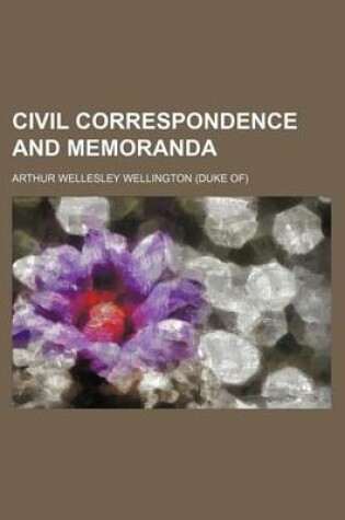 Cover of Civil Correspondence and Memoranda