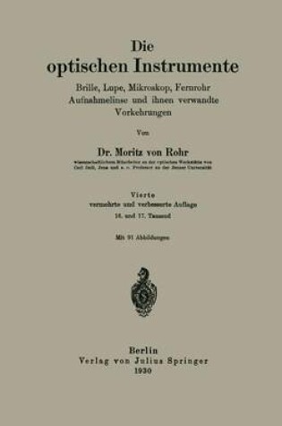 Cover of Die optischen Instrumente