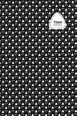 Book cover for Titan Lifestyle, Undated Daily Planner, 106 Weeks (2 Years), Blank Lined, Write-in Journal (Black)