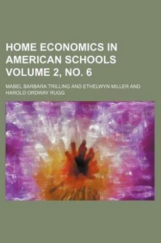 Cover of Home Economics in American Schools Volume 2, No. 6