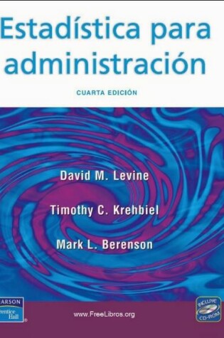 Cover of Estadistica Para Administracion - Con CD-ROM