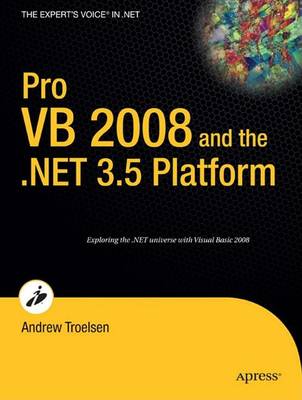 Book cover for Pro VB 2008 and the .Net 3.5 Platform