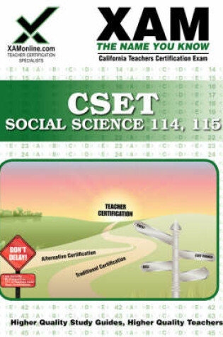 Cover of Cset Social Science 114-115 Teacher Certification Test Prep Study Guide
