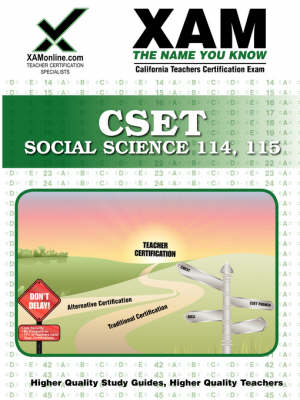 Cover of Cset Social Science 114-115 Teacher Certification Test Prep Study Guide