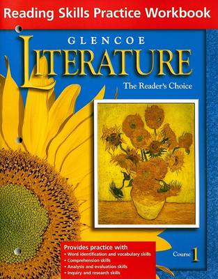 Book cover for Glencoe Literature Grade 6, Course 1 Reading Skills Practice Workbook