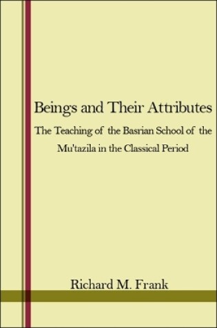 Cover of Beings and Their Attributes