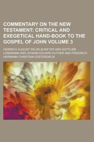 Cover of Commentary on the New Testament Volume 3