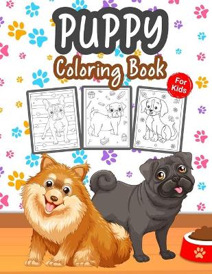 Book cover for Puppy Coloring Book for Kids