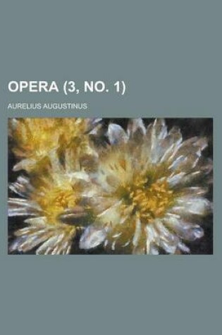 Cover of Opera Volume 3, No. 1