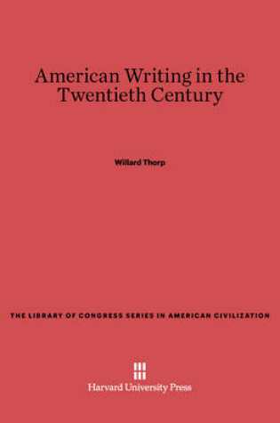 Cover of American Writing in the Twentieth Century