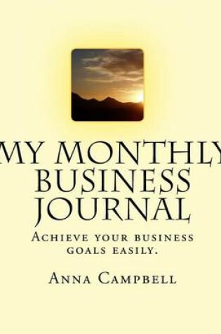 Cover of My Monthly Business Journal
