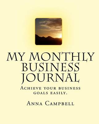 Book cover for My Monthly Business Journal