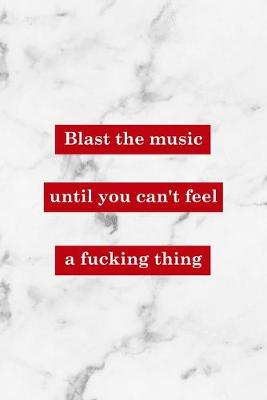 Book cover for Blast The Music Until You Can't Feel A Fucking Thing